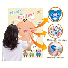 Baby Shower Party Game Pin The Dummy On The Baby Favors