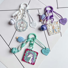 Acrylic Animal Keychain Pendant For Girls