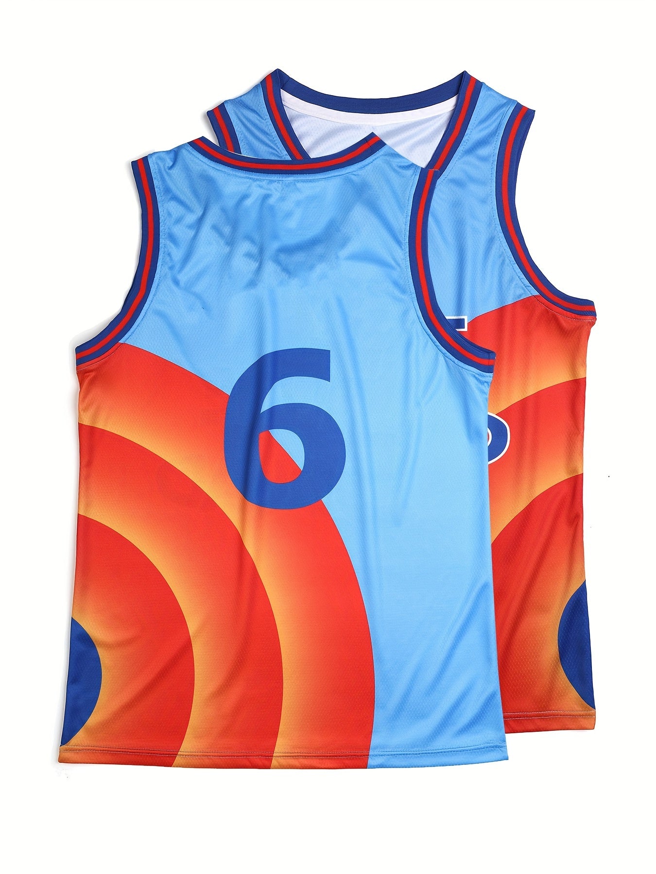 Youth Boys Basketball Vest Print 6 Sports Jersey Top