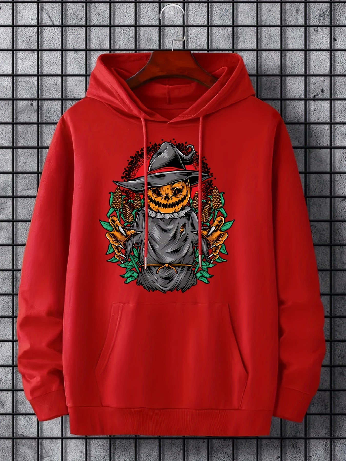 Men's Pumpkin Graphic Hoodie Casual Sweatshirt