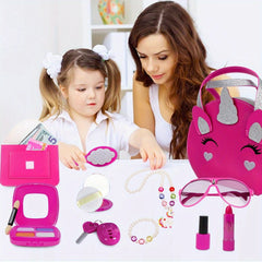 Children's Girl Makeup Toy with Durable Zipper - Princess Role Play Set