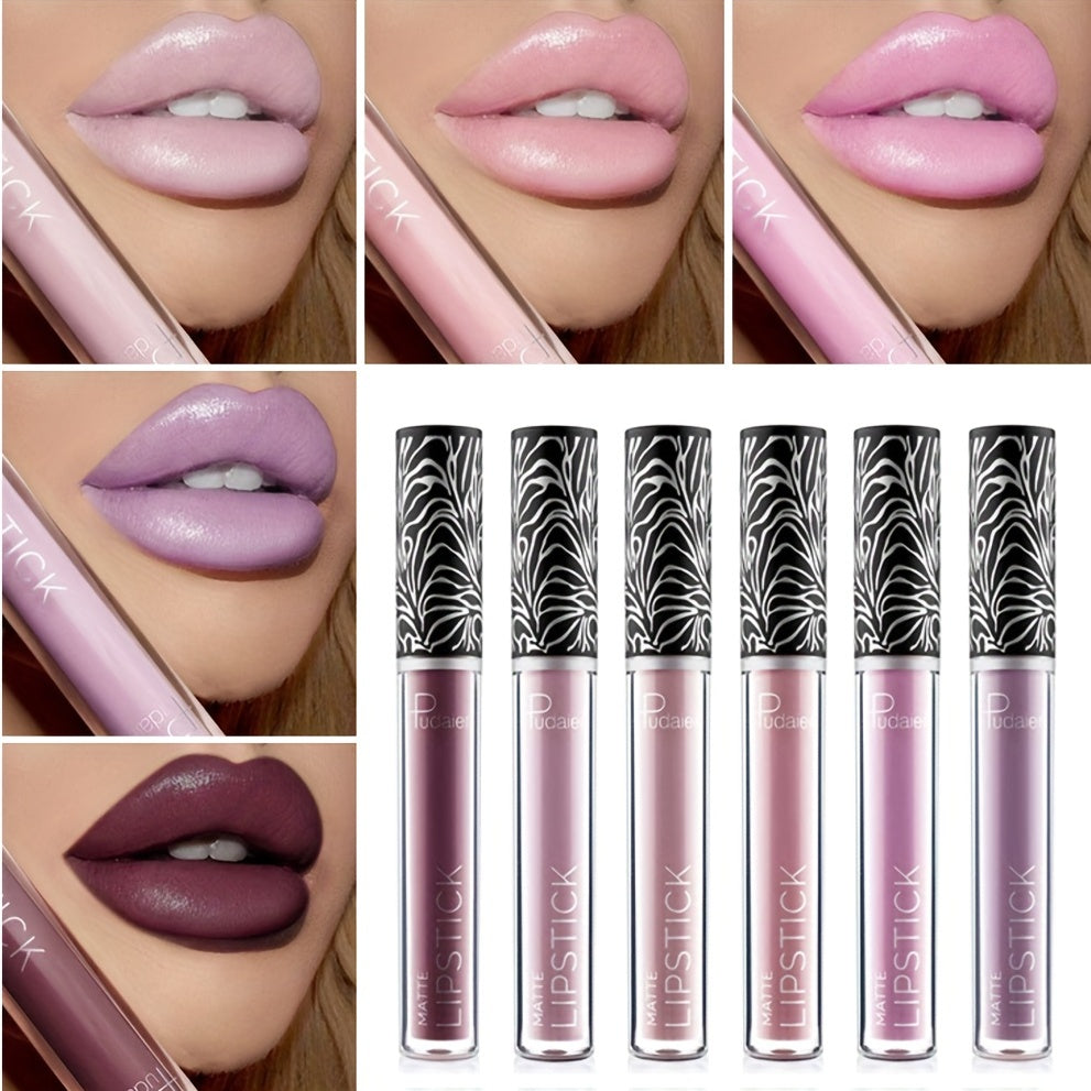 Matte Liquid Lipstick Set with High Pigment - Waterproof and Long Lasting
