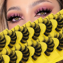 10 Pairs Natural 3D Fluffy Lashes for Daily or Special Occasion Makeup