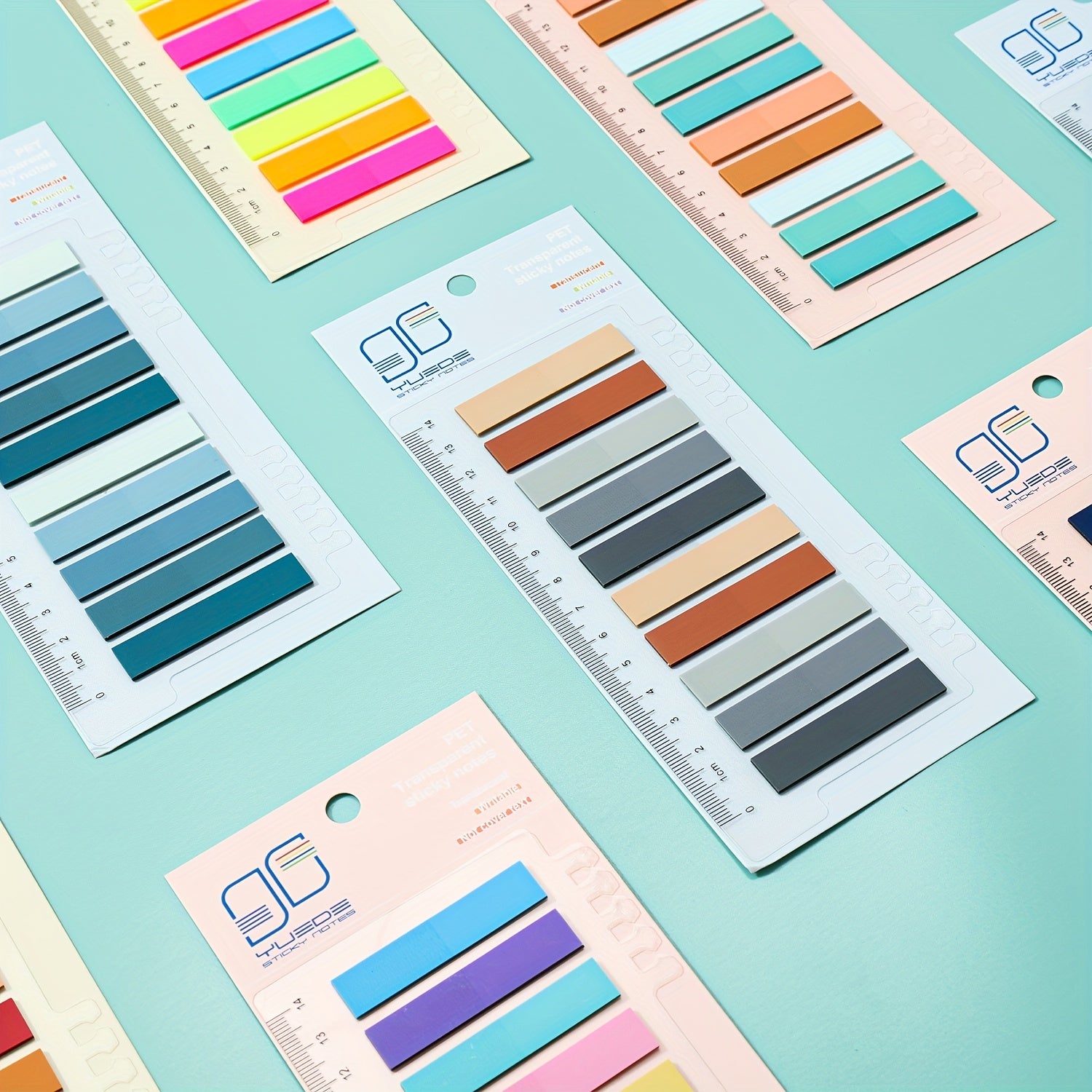 200 Assorted Translucent Sticky Notes Index