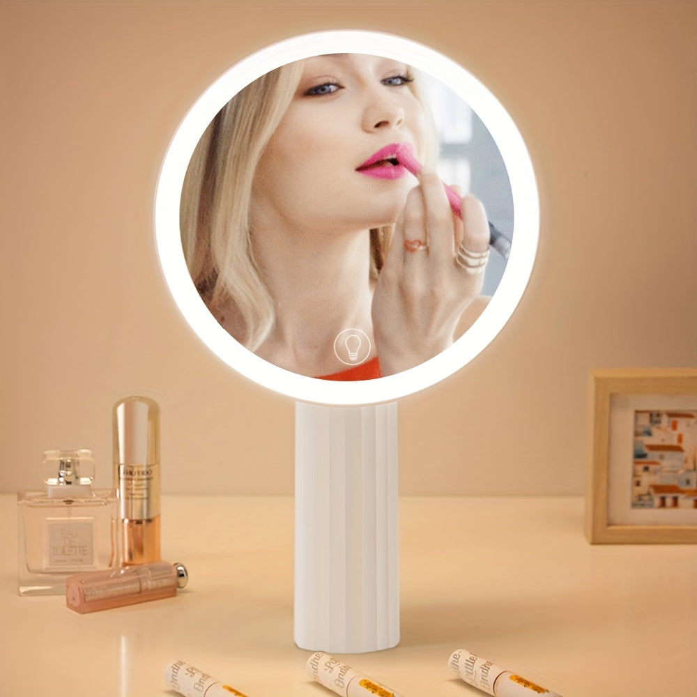 Rechargeable Makeup Mirror with 46 LED Lights & 3 Lighting Modes