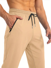 Men's Drawstring Solid Casual Outdoor Pants