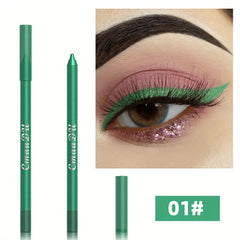 12-Color Long-Lasting Glitter Eyeliner Pen Waterproof Smudge Proof