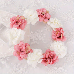 Girls Flower Hair Wreath Headwear Bridal Accessories