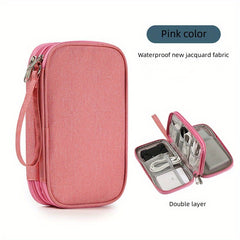 Travel Cable Bag Pouch Double Layer Lightweight Organizer