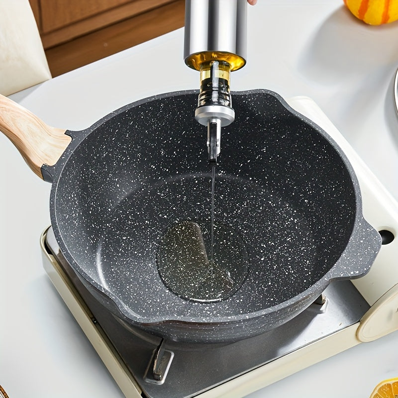 Non Stick Frying Pan 23 27 Wooden Handle Maifan Mineral Stone Cookware