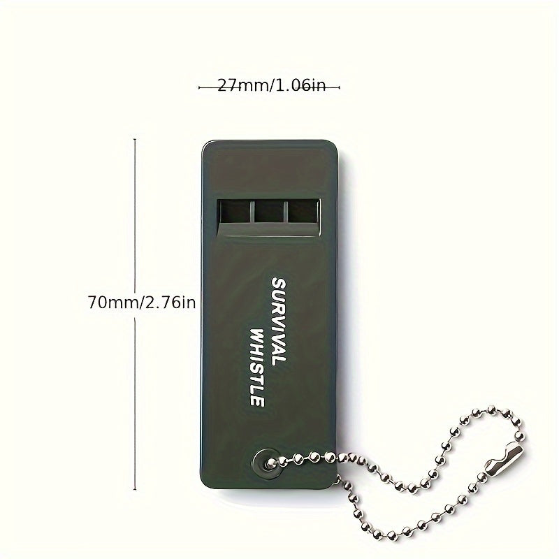 3 Frequency Outdoor Survival Whistle for Camping & Hiking, Loud & Durable