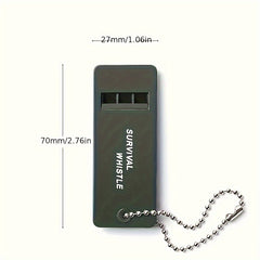 3 Frequency Outdoor Survival Whistle for Camping & Hiking, Loud & Durable