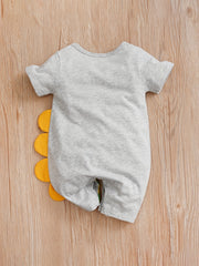 Baby Boy's Cotton Jumpsuit Crocodile Print