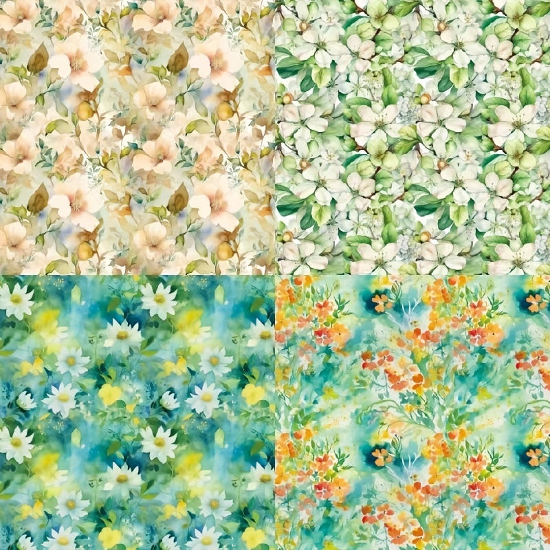 Meeting Flower OMBRE Scrapbook Kit 6 Pattern Paper DIY Photo Album