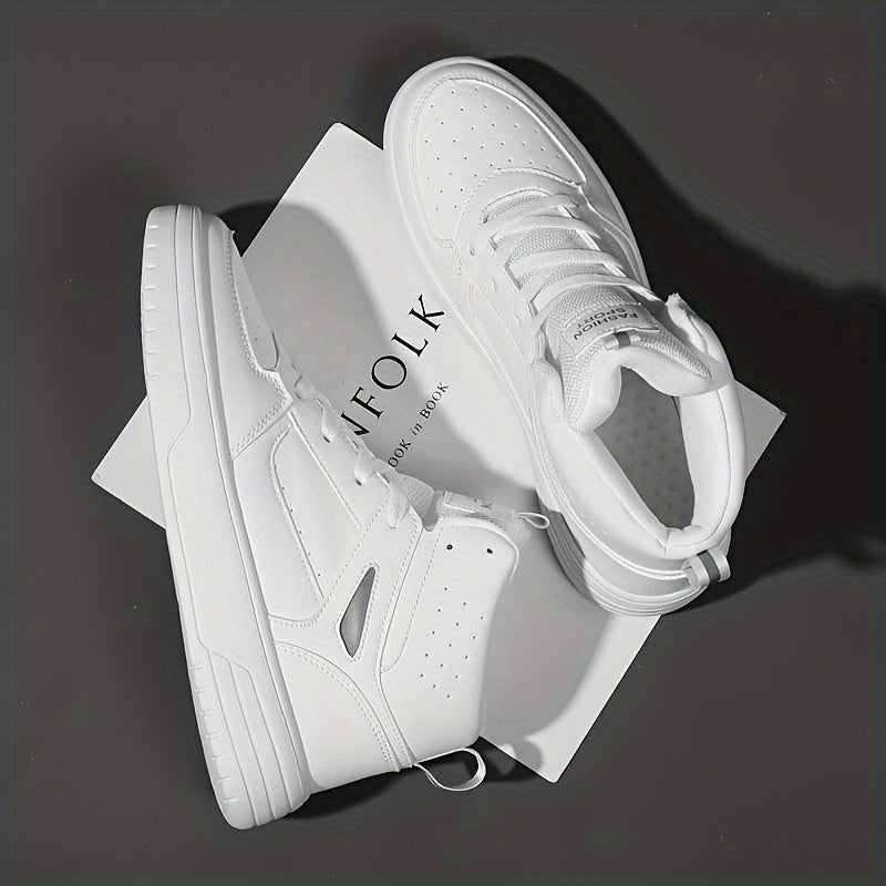 Women's Mid Top Sneakers Comfortable Closed Toe Lace Up Shoes
