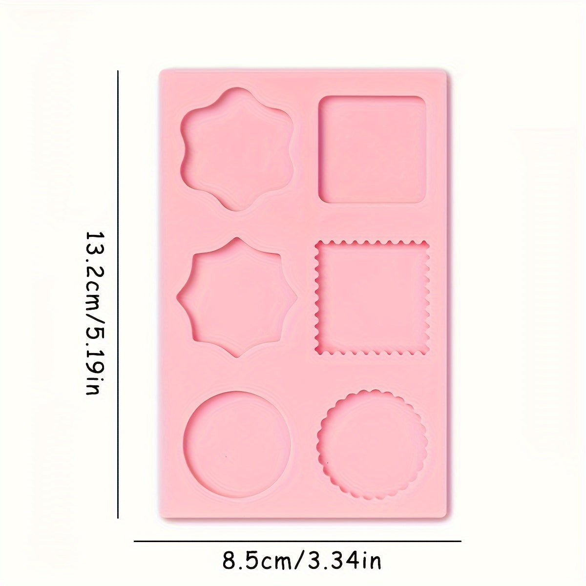 6 in 1 Wax Seal Stamp Mold Silicone Seal Wax Fixer Mold Envelope Card Invitation