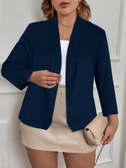 Casual Blazer Solid Long Sleeve Workwear Blazer