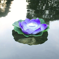 Solar Floating Lotus Light Outdoor Decor