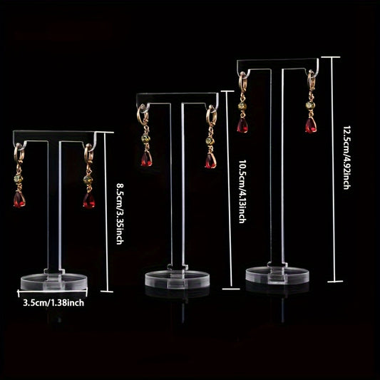 Acrylic Earrings Jewelry Display Stand Set