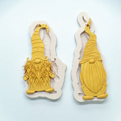 2pc Santa Claus Silicone Molds for Christmas Gnomes Cake