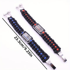 Adjustable Survival Bracelet for Outdoor Sports and Emergencies