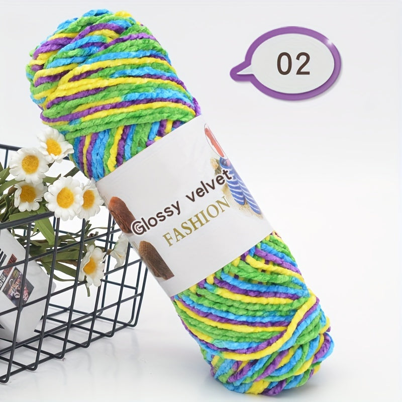 2pcs Soft 3 Strand Yarn 200g, DIY Knitting Crochet Scarves Shawls B