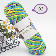 2pcs Soft 3 Strand Yarn 200g, DIY Knitting Crochet Scarves Shawls B