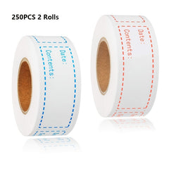 250 Removable Freezer Labels 1 X 3 Inch Food Storage Stickers