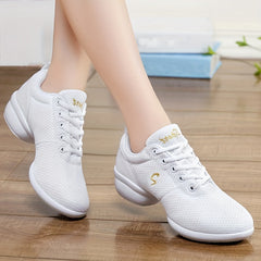 Women's Mesh Dancing Shoes Lightweight Breathable Non slip Dancing Shoes