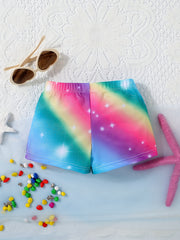 Boys Elastic Waist Swim Trunks Beach Shorts Comfortable Beach Wear