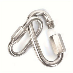 2Pc Stainless Steel Quick Link Carabiners Safety Snap Hook