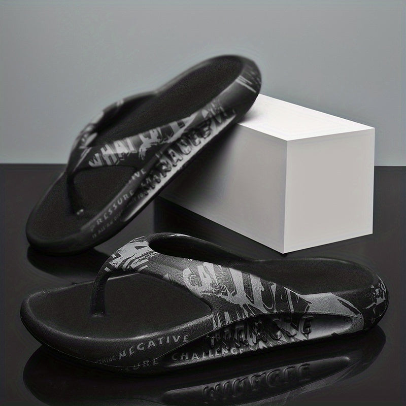 Men's Thong Sandals Casual Non Slip Flip flops Shoes For Indoor Outdoor Beach