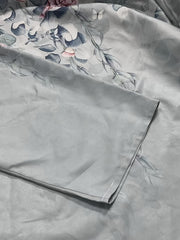 Women's Plus Marble Print Top & Wide Leg Pants Set