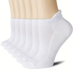 6 Pairs Low Cut Ankle Socks for Running Breathable Moisture Wicking Durable