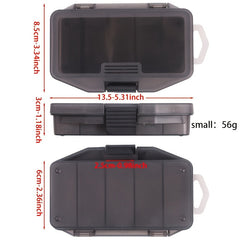 Thicken 5 Grids Fishing Tackle Storage Box Plastic Bait Organized Case