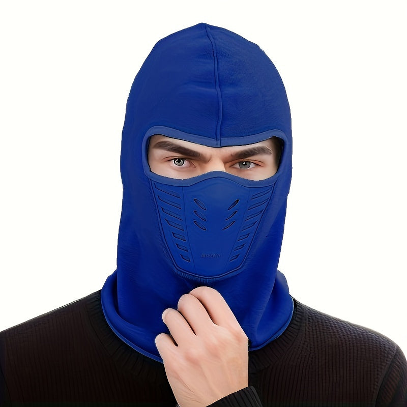 Winter Fleece Hat Neck Gaiter Face Protection Windproof Hat