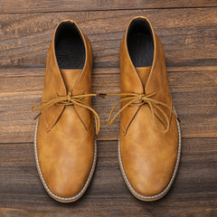 Men's High Top Lace Up Chukka Boots Anti skid Shoes