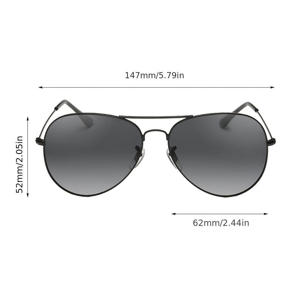 Polarized Aviator Sunglasses Women Double Bridge UV400 Protection