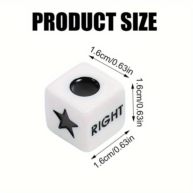 6pcs Dice For Left Right Center Game Board Games Accessories