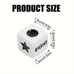 6pcs Dice For Left Right Center Game Board Games Accessories