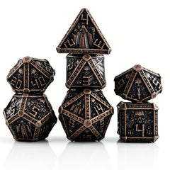 7pcs Wizard Skull Metal Dice Set for Board Game