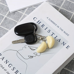 Creative Garlic Keychain Funny Food Pendant Ornament