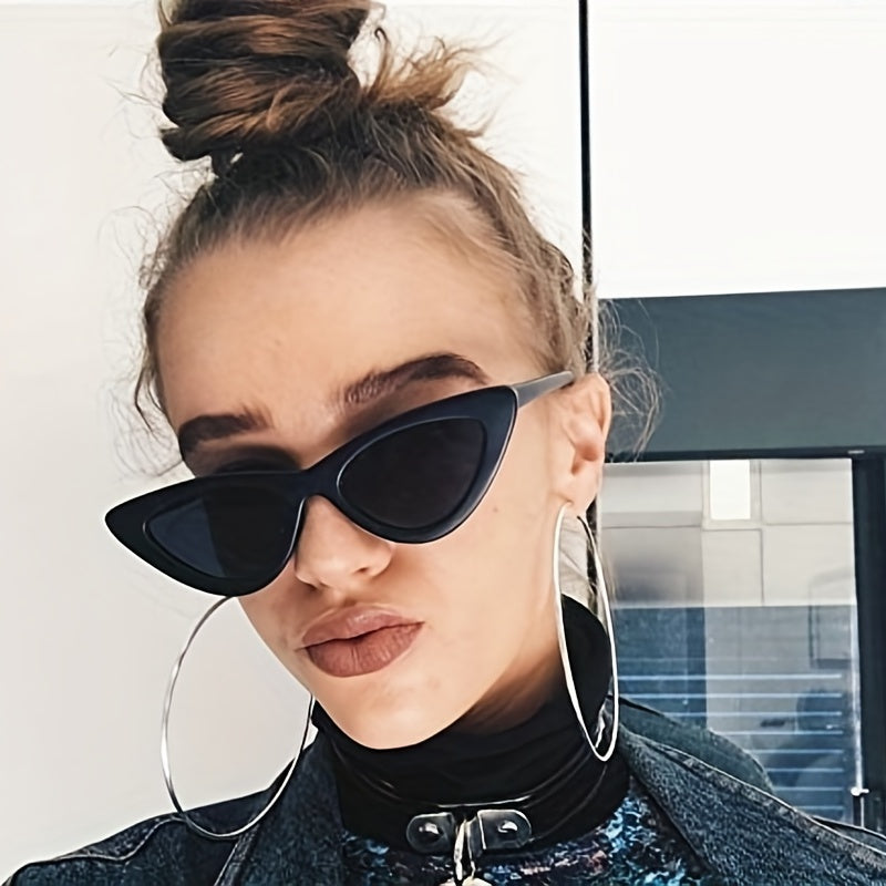 Cat Eye Sunglasses Vintage Triangle Shape UV Protection