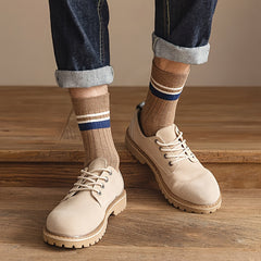 Men's Mid Calf Winter Socks, Anti-odor & Sweat-Absorbing, US7.5-9.5