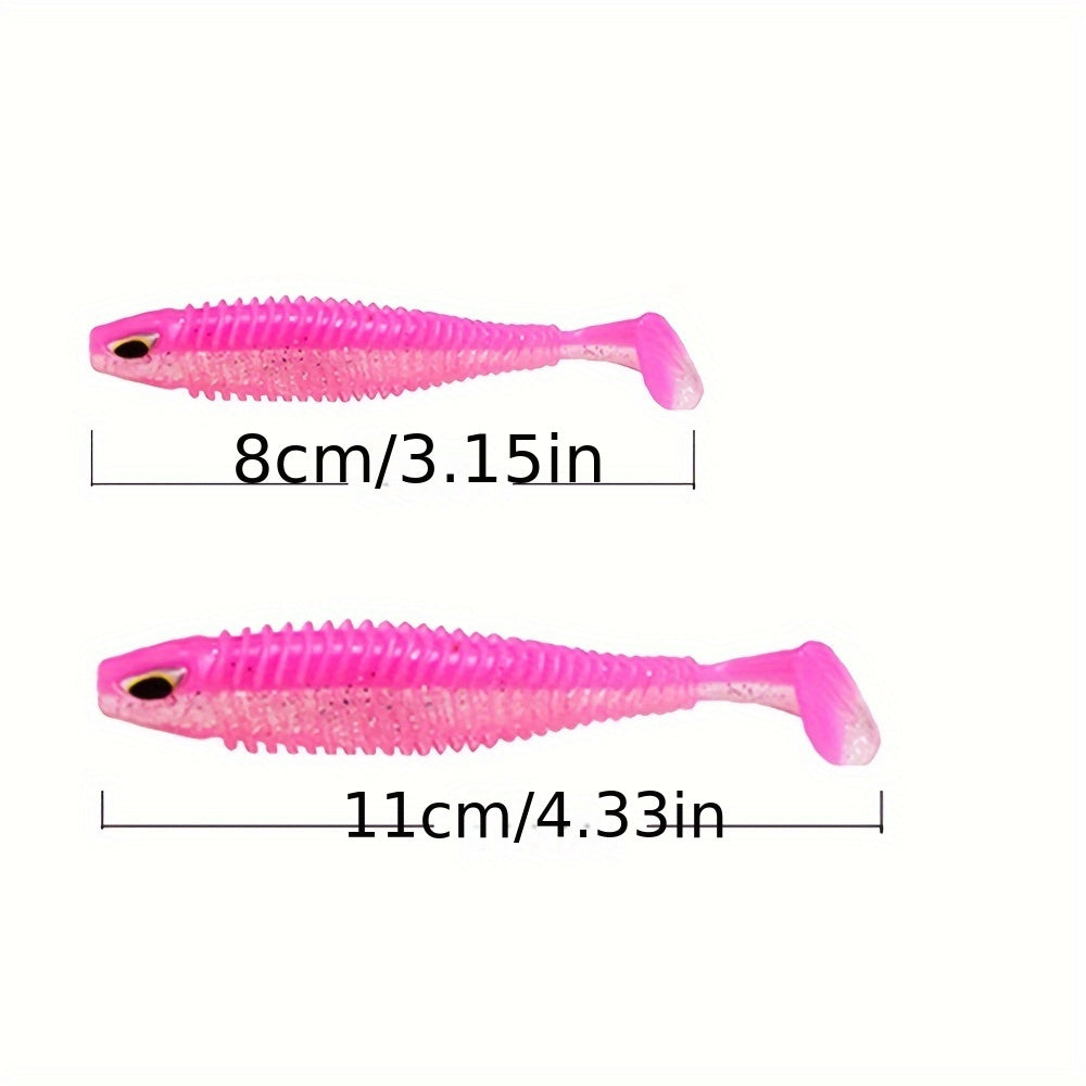 5pcs Silicone Soft Bait Fishing Lure Wobbler Lures for Fishing
