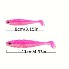 5pcs Silicone Soft Bait Fishing Lure Wobbler Lures for Fishing