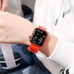 LED Electronic Watch Block Digital Student's Watch