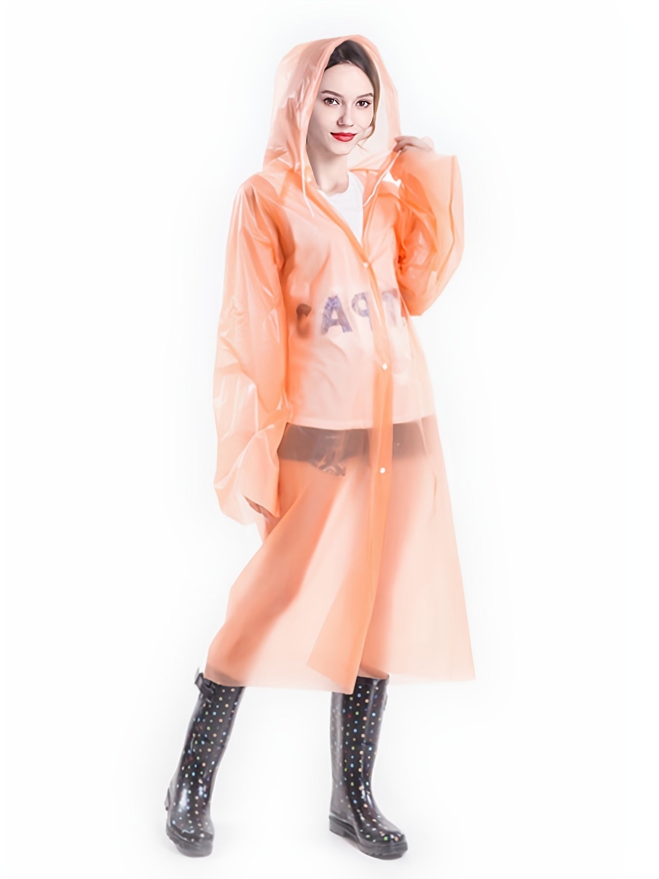 Hooded Rain Ponchos for Adults and Kids - Waterproof Coats