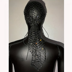 Mesh Headscarf European Style Nightclub Music Party