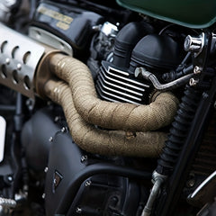 2M Motorcycle Exhaust Wrap Roll Fiberglass Heat Shield Tape Thermal Protection